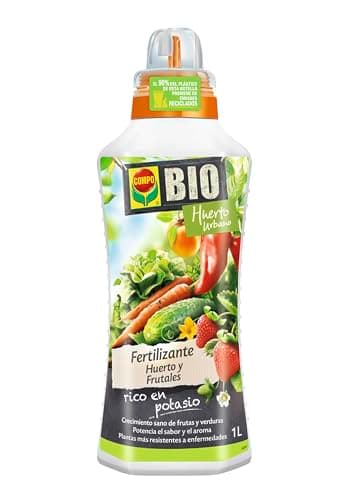 COMPO BIO Fertilizante Huerto y Frutales, 100% natural ecológico, 1 L